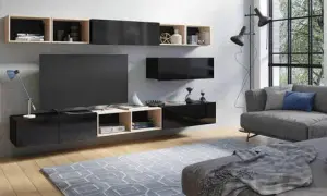 Ciemne meble w salonie: jak stworzyć jasne i eleganckie wnętrze?