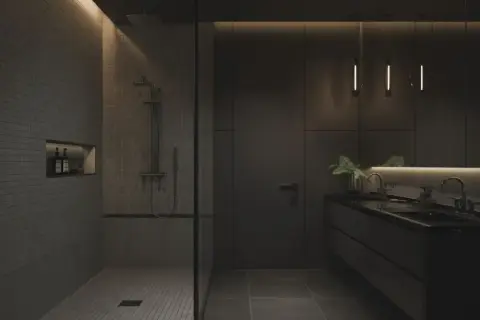 Jak płytki powiększą ciemną łazienkę bez okna? Sprawdź triki!