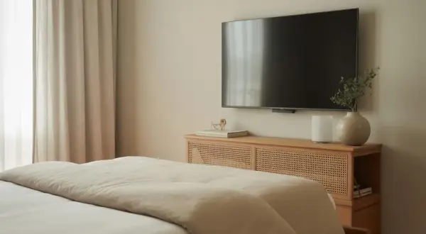 Telewizor w sypialni: Jaka wysokość dla komfortu i zdrowia?