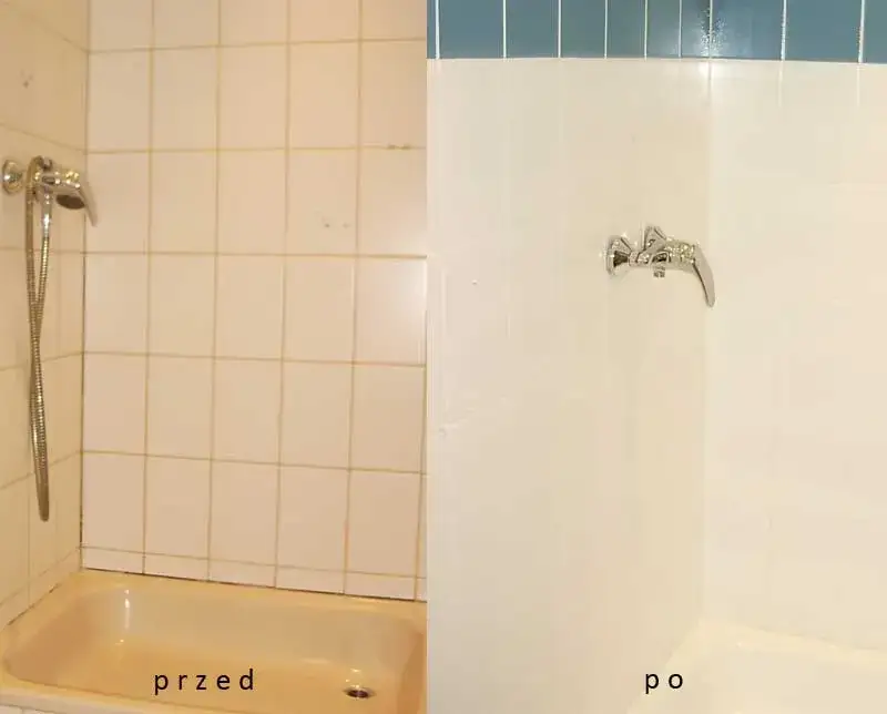 Odnawianie fug przed i po