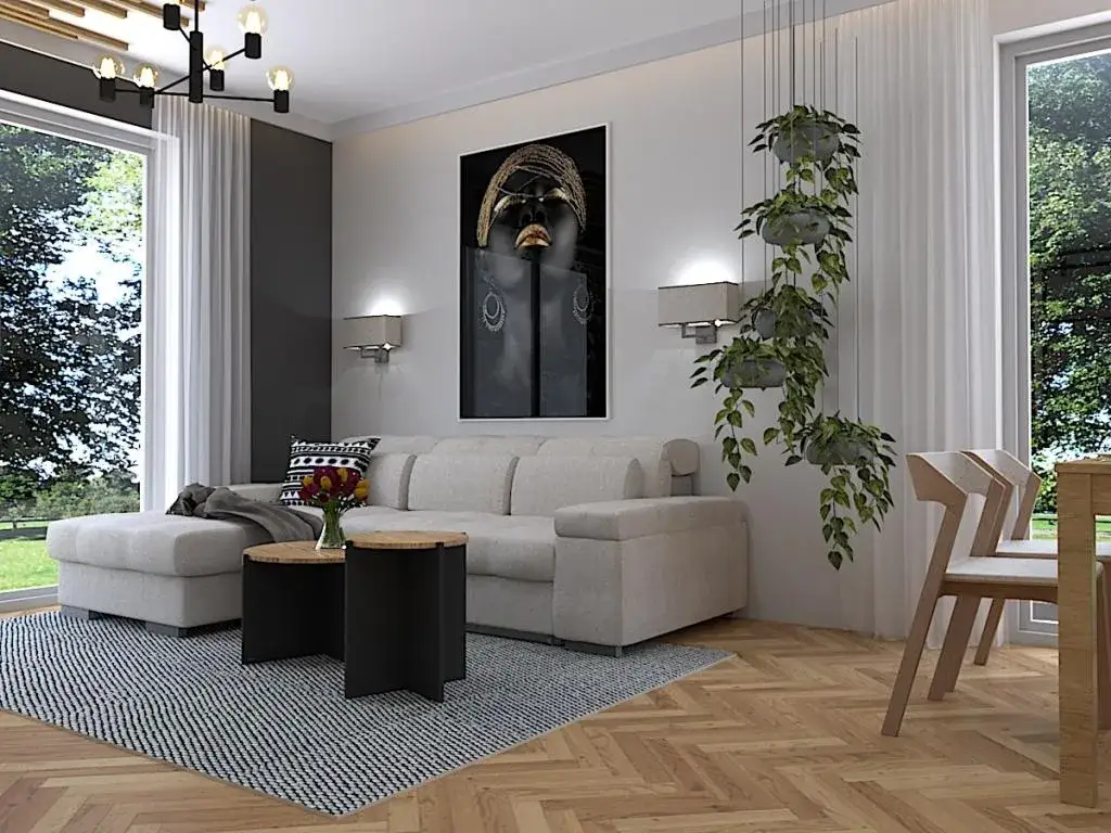 beżowy salon w różnych stylach aranżacji